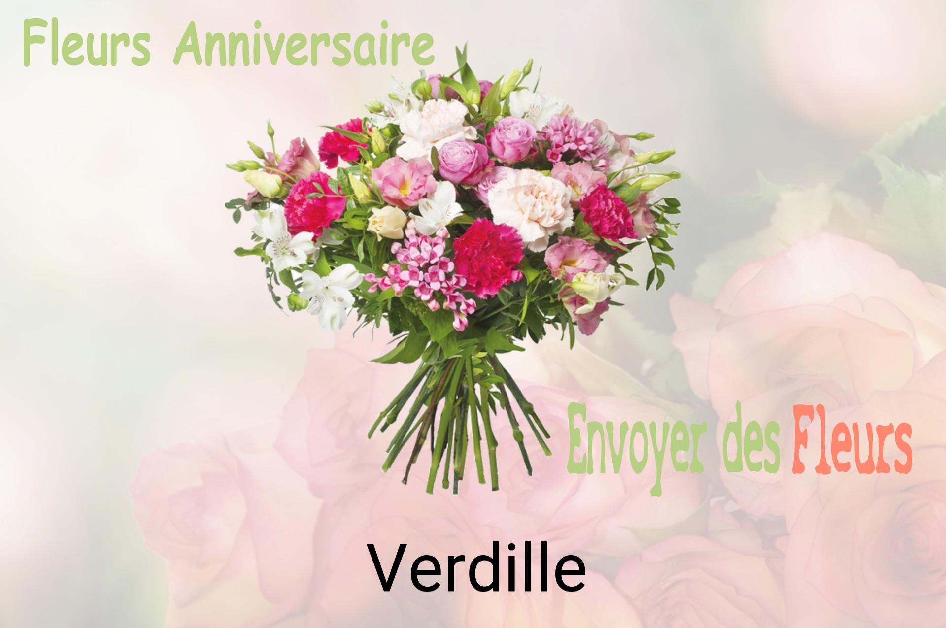 Bouquet de fleurs d’anniversaire livré à Verdille
